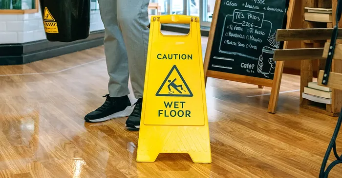 wet floor sign
