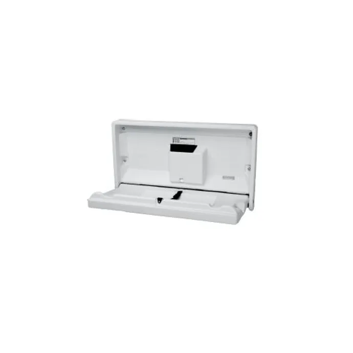 Bobrick BCS1 Cream Horizontal Wall Mount Baby Changing Station